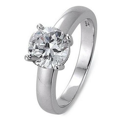 Elegante Zilveren Damesring – Sterling Zilver 925 met Z..., Sieraden, Tassen en Uiterlijk, Ringen, Verzenden