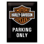 Wanddecoatie Parking Harley Davidson - Metalen wand plaatjes, Verzenden, Nieuw