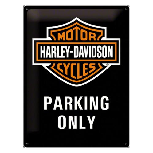 Wanddecoatie Parking Harley Davidson - Metalen wand plaatjes, Hobby en Vrije tijd, Feestartikelen, Verzenden