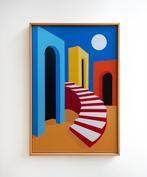 Nelson F. León - Tres Portales y la Luna XL- (NO Reserve), Antiek en Kunst