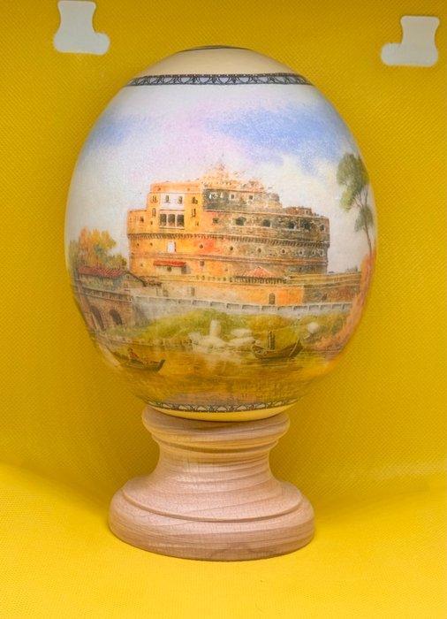ROME - Castel S. Angelo Ei - Struthio Camelus - 15 cm - 12 m, Antiek en Kunst, Curiosa en Brocante