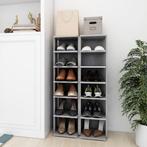 vidaXL Schoenenkasten 2 st 27,5x27x102 cm betongrijs, Verzenden, Nieuw