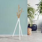 Kapstok Laerdal kledingrek 172x49x49 cm wit en houtkleurig [, Huis en Inrichting, Kasten | Kledingkasten, Verzenden, Nieuw