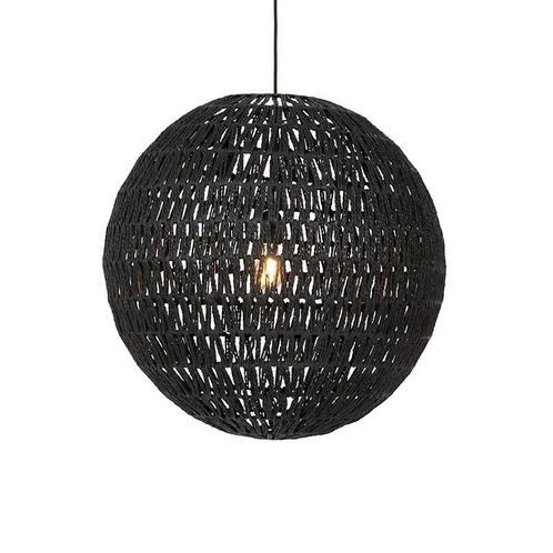 Retro hanglamp zwart 60 cm - Lina Ball, Huis en Inrichting, Lampen | Hanglampen, Nieuw, Overige materialen, 75 cm of meer