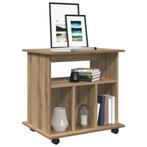 vidaXL Rolkast 60x45x60 cm bewerkt hout artisanaal, Huis en Inrichting, Kasten | Overige, Verzenden, Nieuw