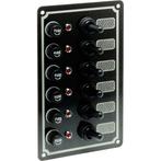 Schakelpaneel Boot 12V met 6 Schakelaars 100x170mm, Watersport en Boten, Accessoires en Onderhoud, Ophalen of Verzenden, Nieuw