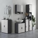 TRUUSK Badkamerkast Bijzettafel Met Dubbele Deur Badkast Met, Huis en Inrichting, Badkamer | Badkamermeubels, Verzenden, Nieuw