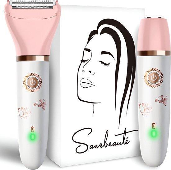 2dekans | Sansbeauté® 2-in-1 Ladyshave – Elektrisch – Voor, Sieraden, Tassen en Uiterlijk, Uiterlijk | Gezichtsverzorging, Zo goed als nieuw