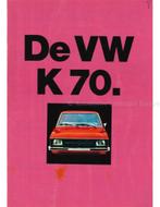 1971 VOLKSWAGEN K70 BROCHURE NEDERLANDS, Boeken, Auto's | Folders en Tijdschriften, Nieuw, Volkswagen, Author