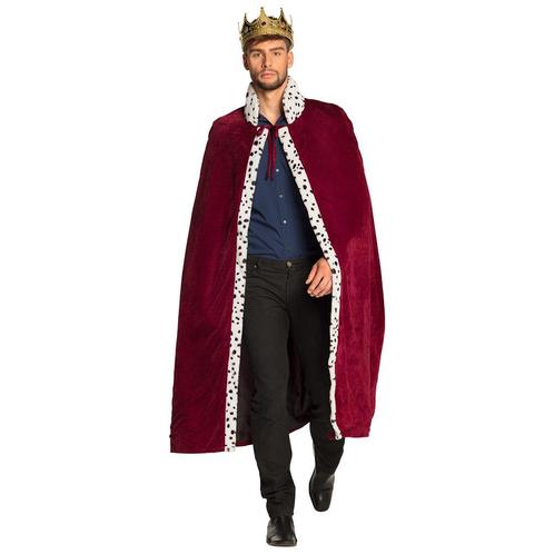Koningsmantel Bordeaux 1,4m, Kleding | Heren, Carnavalskleding en Feestkleding, Nieuw, Verzenden