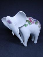Royal Dux - Beeldje - Elephant Floral Painting - Porselein