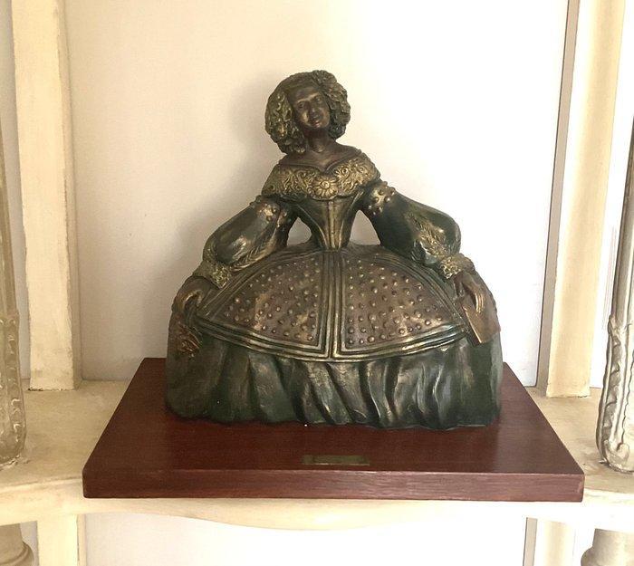 E. Iparraguirre - Beeld, Menina - 30 cm - Bronslook, Antiek en Kunst, Antiek | Keramiek en Aardewerk