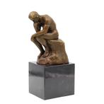 Bronzen Beeld - (After) Rodin - sculptuur, De Denker - 19 cm, Antiek en Kunst, Curiosa en Brocante