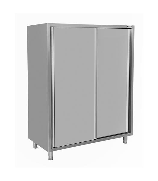 RVS kast met schuifdeuren | 1600x700x1800(h) mm, Zakelijke goederen, Horeca | Meubilair en Inrichting, Verzenden
