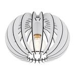 Witte design plafondlamp hout, Kiran, Ophalen of Verzenden, Nieuw, Hout, Design