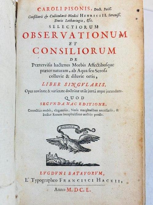 Charles Le Pois - Caroli Pisonis... Selectiorum, Antiek en Kunst, Antiek | Boeken en Bijbels