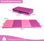 2dekans | 240 x 120 x 5cm Gymnastiek Mat Opvouwbare Oefenmat, Ophalen of Verzenden, Zo goed als nieuw