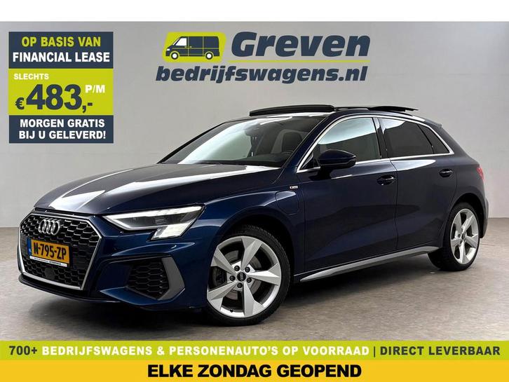 Audi A3 40 TFSI e 225PK S-Line Pano Sfeerverlichting Carplay, Auto's, Audi, Te koop, Automaat, Financial lease, Hybride Elektrisch/Benzine