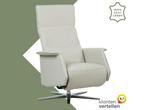 Leren relaxfauteuil Mojo - Toledo Misty (crème) - Small, Huis en Inrichting, Fauteuils, Nieuw, Ophalen of Verzenden, 50 tot 75 cm