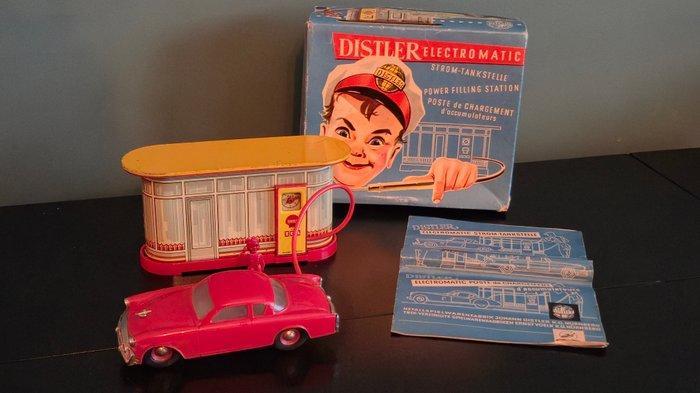 Distler - Blikken speelgoed - Studebaker Shell Gas Station, Antiek en Kunst, Antiek | Speelgoed