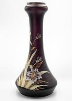 Large-sized Wiener Secession Hand-painted Glass Vase 1900,, Antiek en Kunst