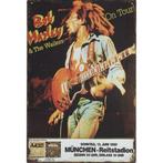 Concert Bord - Bob Marley On Tour Munchen 1980, Nieuw, Ophalen of Verzenden, Poster, Artwork of Schilderij