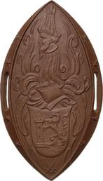 Einseitige braune Porzellanplakette ohne Jahr (1920) Porz..., Postzegels en Munten, Penningen en Medailles, Verzenden