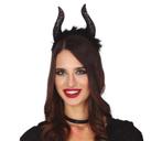 Halloween Tiara Glitter Hoorns, Hobby en Vrije tijd, Feestartikelen, Verzenden, Nieuw