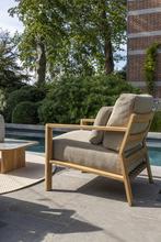 Lucas lounge tuinstoel natural teak 4 Seasons Outdoor, Tuin en Terras, Tuinstoelen, Ophalen of Verzenden, Nieuw, Teakhout