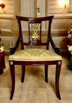 Fauteuil - Franse imperium - Fluweel, Hout, Bladgoud - Stoel, Antiek en Kunst