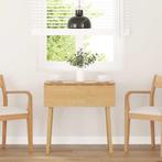 vidaXL Eettafel massief hout naturel rubber, Huis en Inrichting, Tafels | Eettafels, Verzenden, Nieuw