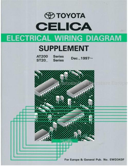 1998 TOYOTA CELICA ELECTRISCH SCHEMA WERKPLAATSHANDBOEK, Auto diversen, Handleidingen en Instructieboekjes