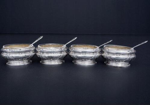 Zoutvat (9) - Antieke Franse Bardies-Faure & Cie Sterling, Antiek en Kunst, Antiek | Goud en Zilver