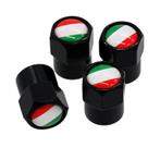 TT-products ventieldoppen aluminium Italiaanse vlag zwart 4, Ophalen of Verzenden, Nieuw