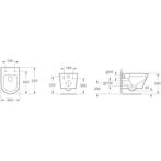 Wiesbaden Vesta Wandcloset met Vesta Toiletzitting -, Ophalen of Verzenden, Nieuw