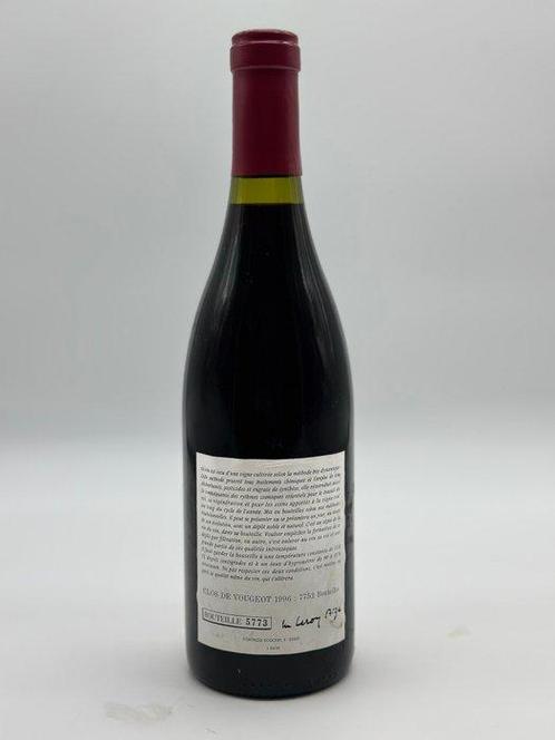 1996 Leroy - Bourgogne, Clos Vougeot Grand Cru - 1 Fles, Verzamelen, Wijnen
