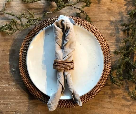 NIEUW onderborden BIRMA riet rotan rond ook white wash,grey, Huis en Inrichting, Woonaccessoires | Overige, Nieuw