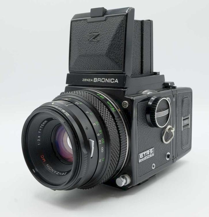 Bronica ETRS + Zenzonon 75mm, Audio, Tv en Foto, Fotografie | Lenzen en Objectieven, Gebruikt, Ophalen of Verzenden