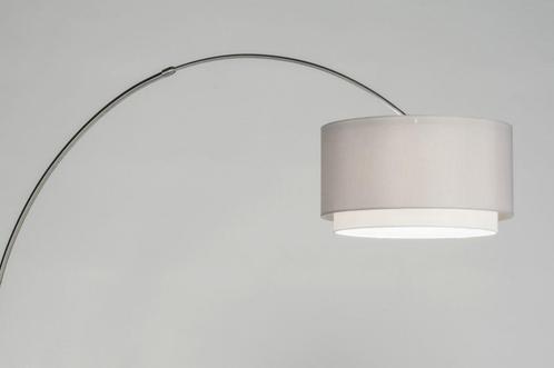 Rietveld Vloerlampen - Grijs - Staal, Stof, Huis en Inrichting, Lampen | Vloerlampen, Verzenden