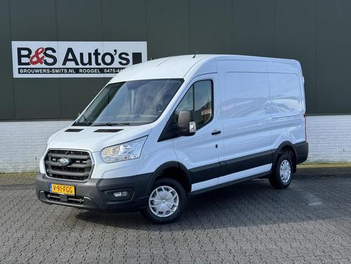 Ford Transit 290 2.0 TDCI L2H2 Trend Airco Cruise Pdc 3 Zitp, Auto's, Ford, Dealer onderhouden, Lease, Zwart, Handgeschakeld, Overige carrosserieën