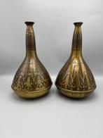 Daalderop KMD - Vaas (2) - Koper - Set koperen kast vazen, Antiek en Kunst, Curiosa en Brocante