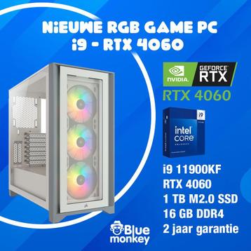 RGB game PC i9 11900KF - RTX 4060 - 16 GB DDR4 - 1TB SSD