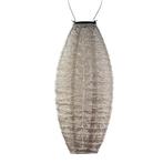 Solar Lampion Long Oval - Folia Light Taupe - 20 cm, Tuin en Terras, Buitenverlichting, Verzenden, Minder dan 50 watt, Overige typen
