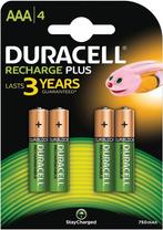 DURACELL RECHARGEABLE PLUS AAA OPLAADBARE BATTERIJEN PAK 4.., Verzenden, Nieuw