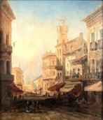 David Roberts RA (1796-1864) - Milano Piazza dei Mercanti