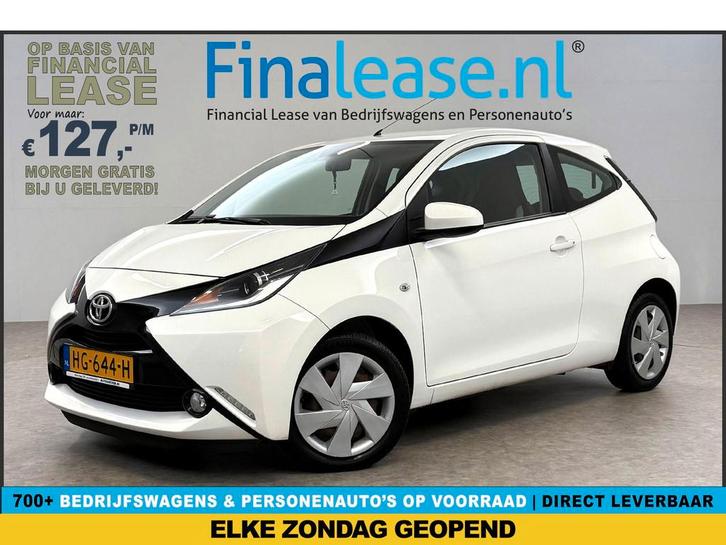 Toyota Aygo 1.0 VVT-i x-play Airco Camera Cruise LED NAP, Auto's, Toyota, Lease, Handgeschakeld, Overige carrosserieën, Benzine