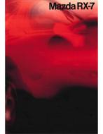 1992 MAZDA RX-7 BROCHURE DUITS, Boeken, Auto's | Folders en Tijdschriften, Nieuw, Mazda, Author