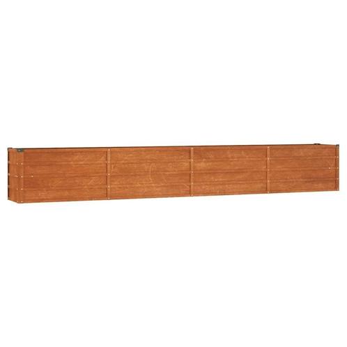 Plantenbak Cortenstaal 320cm - Retourdeal - 35% Korting!, Tuin en Terras, Bloembakken en Plantenbakken, 30 tot 60 cm, 100 cm of meer