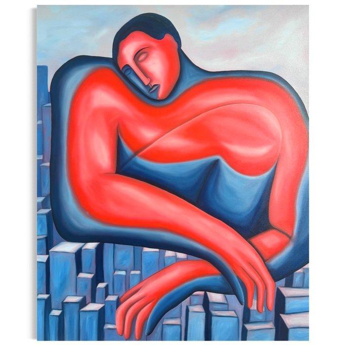 Sad monsters club / Jade Mouge - L’abri ardent XL, Antiek en Kunst, Kunst | Schilderijen | Modern