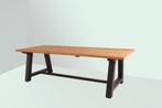 Woodcraft Blora aluminium tafel met teakhouten blad 250 x, Nieuw, Ophalen of Verzenden